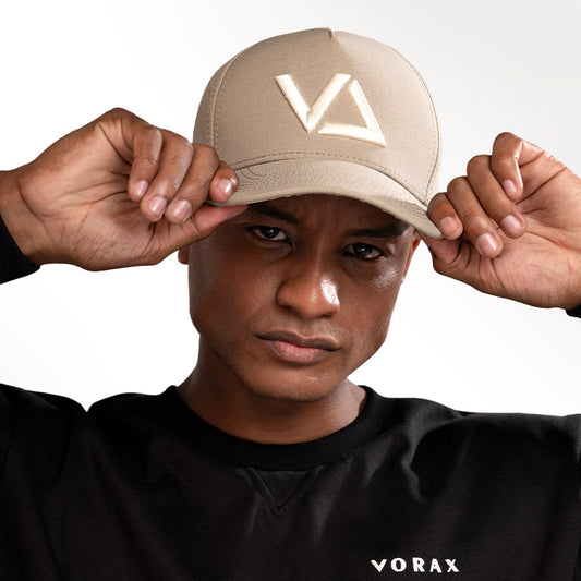 VORAX LOGO HAT - BEIGE